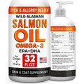 StrellaLab DHA + EPA Omega-3 Wild Alaskan Salmon Oil Cat & Dog Skin & Coat Supplement, 32-oz bottle