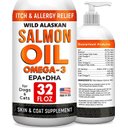 StrellaLab Salmon Oil Omega Ichy Allergy Relief for Dogs, 32-oz bottle