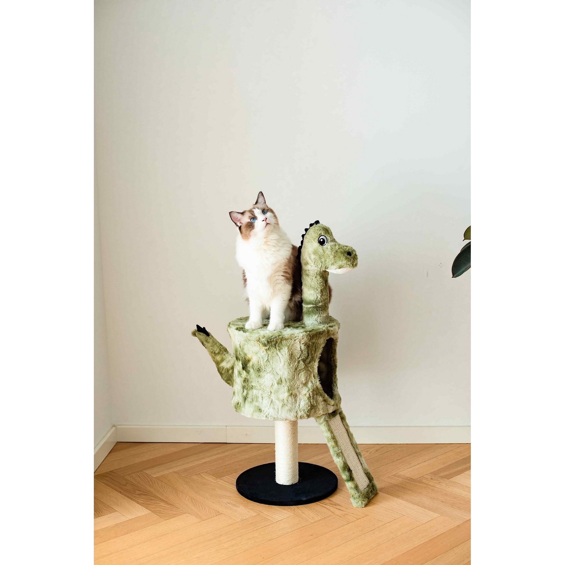 Temporarily Unavailable CATRY 34 in Dinosaur Design with Sisal Scratching Post Cat Tree Green Chewy