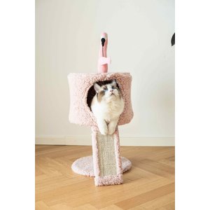 Catry 32-in Flamingo Design with Sisal Scratching Post Cat Tree, Pink