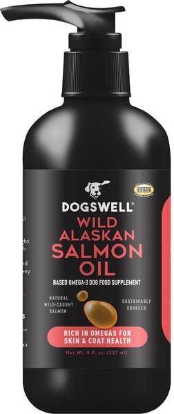 Dogswell Wild Alaskan Salmon Oil Dog Supplement, 8-oz bottle slide 1 of 9