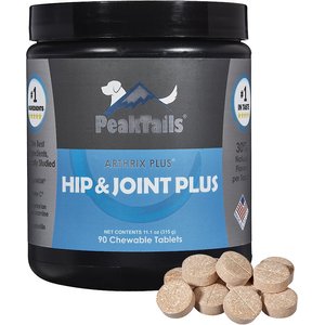 PeakTails Arthrix Hip & Joint Plus Dog Supplement, 90 count