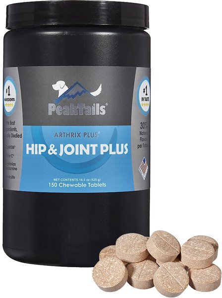 PeakTails Arthrix Hip & Joint Plus Dog Supplement, 150 count slide 1 of 6