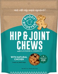 Buddy Biscuits Boosters Hip & Joint Chews Chicken Flavor Dog Treats, 5-oz bag