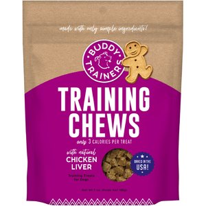 Buddy Biscuits Trainers Training Chews with Chicken Liver Dog Treats, 7-oz bag