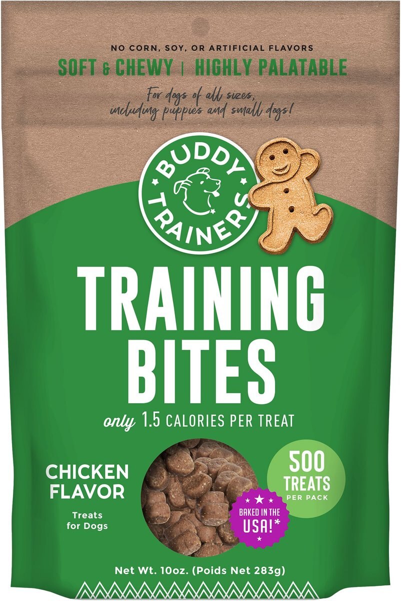 Buddy Biscuits Trainers Training Chews with Chicken Liver Dog Treats, 7-oz bag