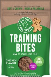 Buddy Biscuits Trainers Training Bites Chicken Flavor Dog Treats, 10-oz bag