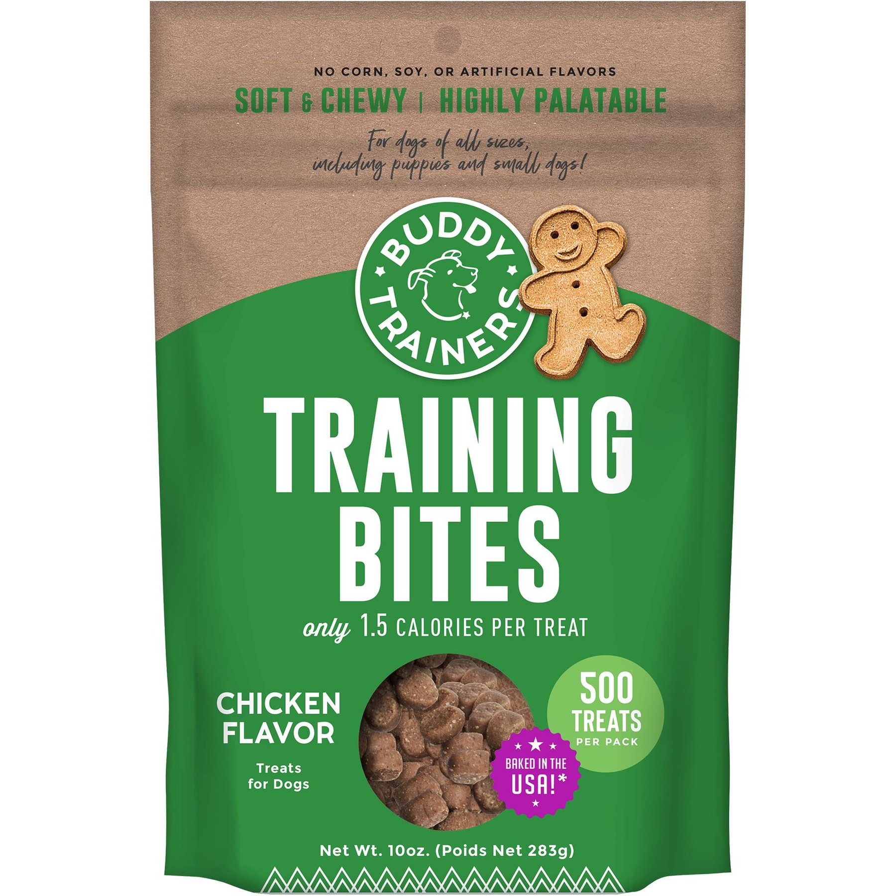 BUDDY BISCUITS Trainers Training Bites Chicken Flavor Dog Treats 10 oz bag Chewy