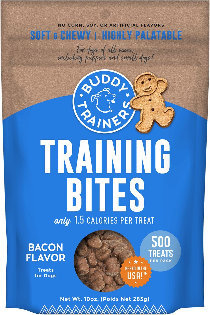 BUDDY BISCUITS Trainers Training Bites Bacon Flavor Dog Treats 10