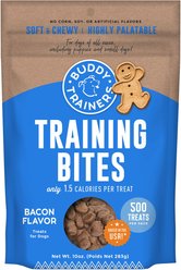 Buddy Biscuits Trainers Training Bites Bacon Flavor Dog Treats, 10-oz bag