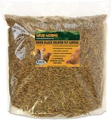 Exotic Nutrition Grub-Worms Dried Black Soldier Fly Larvae, 5-lb bag
