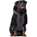 Canada Pooch Cool Factor Dog Hoodie, Black/Grey, 14