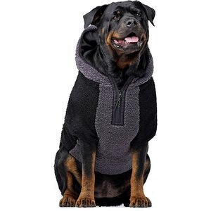 Canada Pooch Cool Factor Dog Hoodie, Black/Grey, 20