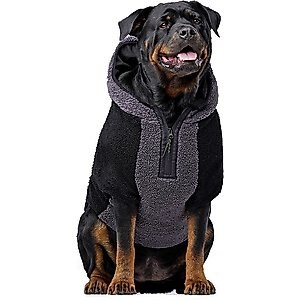 Canada Pooch Cool Factor Dog Hoodie, Black/Grey, 28