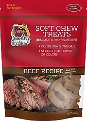 Country Kitchen Beef Flavored Soft Chew Dog Treats, 16-oz bag
