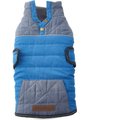 PetRageous Designs Eddie Bauer PET High Rock Padded Yoke Field Dog Coat, Blue, Medium