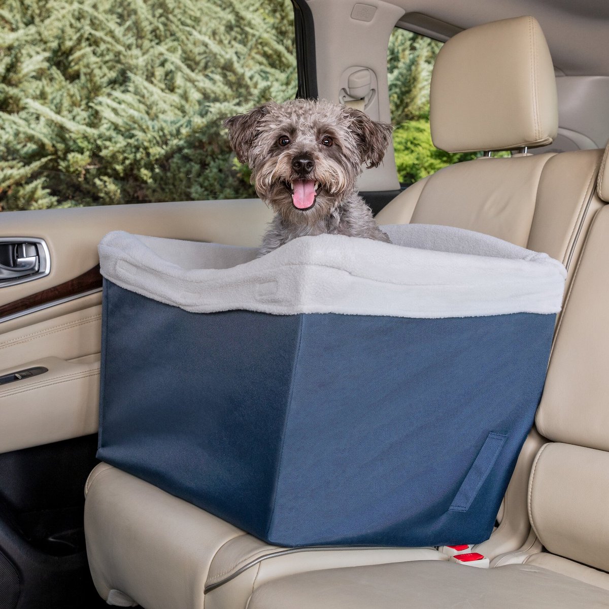 PETSAFE Happy Ride Dog Safety Seat, Navy - Chewy.com