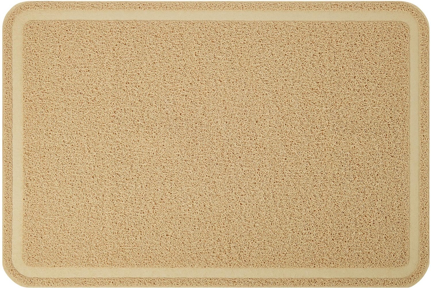 FRISCO Rectangular Cat Litter Mat, Beige, Large