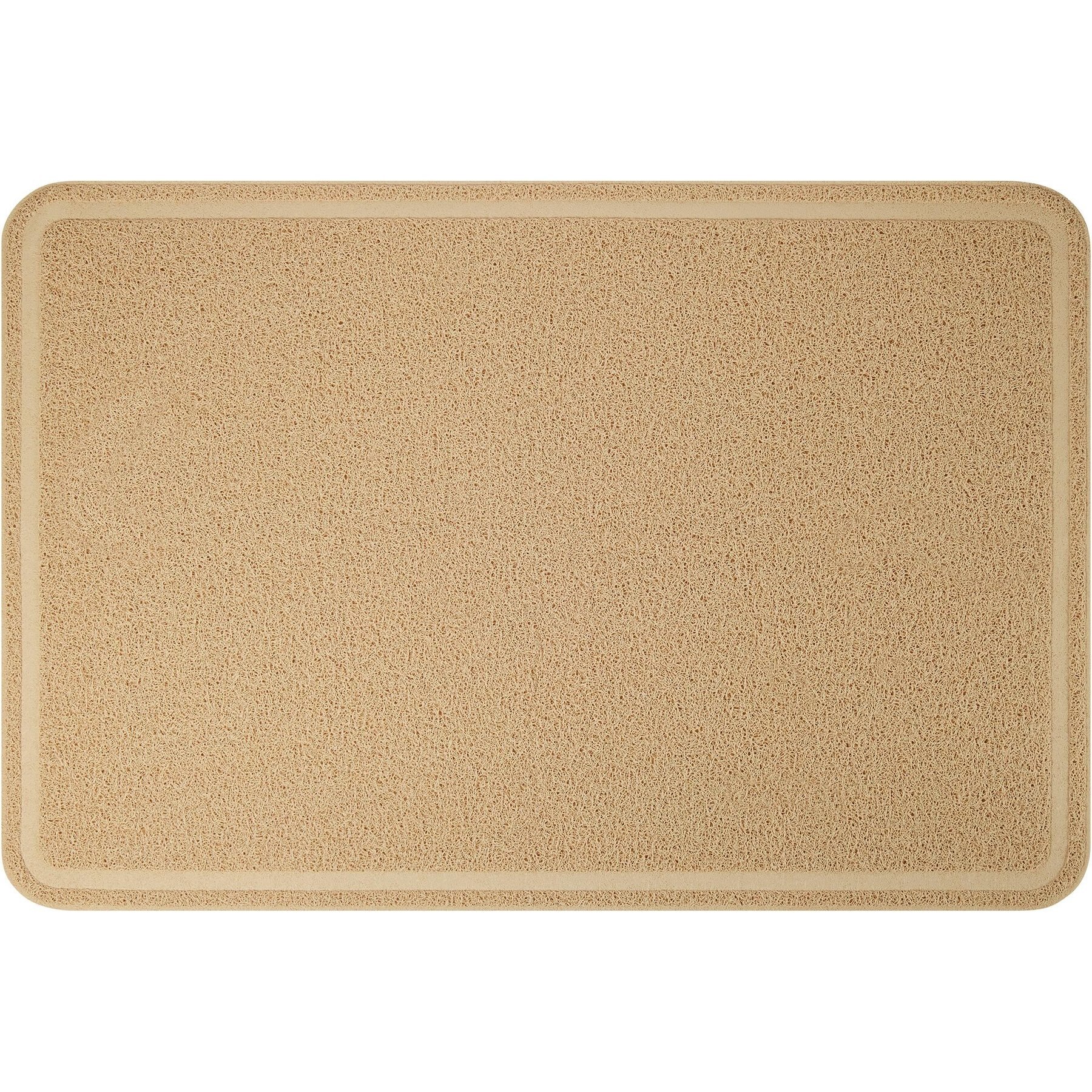 FRISCO Rectangular Cat Litter Mat, Beige, XLarge