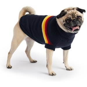GF Pet Retro Turtleneck Dog Sweater, Navy, XXX-Small