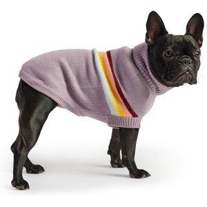 GF Pet Retro Turtleneck Dog Sweater, Lavender, XXX-Small