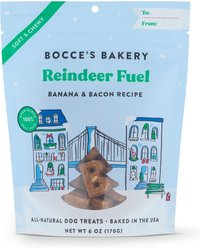 Bocce's Bakery Reindeer Fuel Banana Flavored Soft & Chewy Dog Treats, 6-oz bag