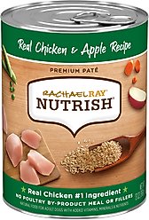 Rachael Ray Nutrish Real Chicken & Apple Canned Dog Food, 13-oz, case of 12