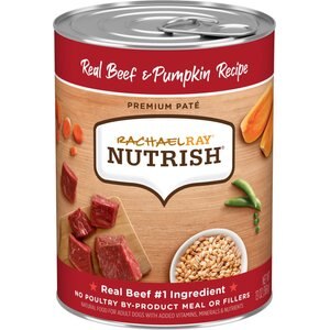 Rachael Ray Nutrish Real Beef & Pumpkin Canned Dog Food, 13-oz, case of 12