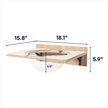 Frisco "Funny Pet & Home" Rustic Wood Wall Rack 12x36