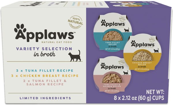 APPLAWS Variety Pack Wet Cat Food 2.12 oz case of 8 Chewy