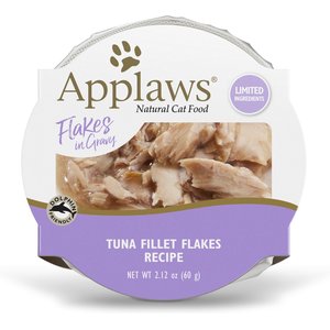 Applaws Tuna Flakes in Gravy Wet Cat Food, 2.12-oz, case of 18