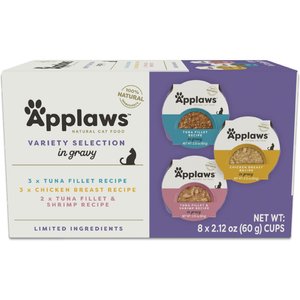 Applaws Gravy Variety Pack Wet Cat Food, 2.12-oz, case of 8
