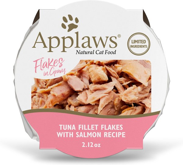 Applaws Tuna Fillet with Salmon in Gravy Pot Wet Cat Food, 2.12-oz, case of 18 slide 1 of 7