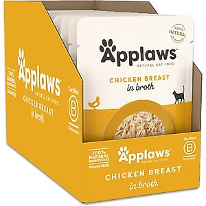 Applaws Chicken Bits in Broth Wet Cat Food, 2.47-oz, case of 12