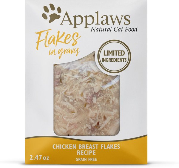 Applaws Chicken Flakes in Gravy Wet Cat Food, 2.47-oz, case of 12 slide 1 of 7