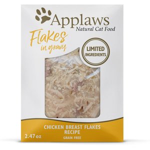 Applaws Chicken Flakes in Gravy Wet Cat Food, 2.47-oz, case of 12