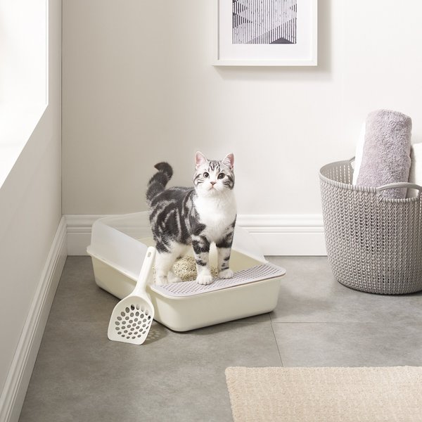 Sam's Pets Helix Cat Litter Box, White slide 1 of 9