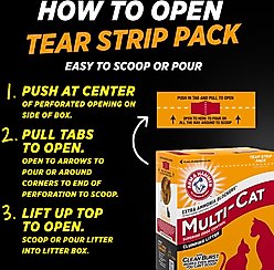Arm & Hammer Litter Multi-Cat Strength Clean Burst Clumping Litter, 40-lb box slide 2 of 9