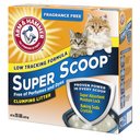 Arm & Hammer Litter Super Scoop Fragrance-Free Clumping Clay Cat Litter, 20-lb box