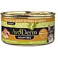 AvoDerm Natural Grain-Free Chicken & Duck Entree in Gravy Canned Cat Food, 3-oz, case of 24