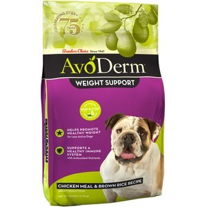 AvoDerm Weight Support Chicken Meal & Brown Rice Recipe Dry Dog Food, 28-lb bag