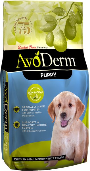 AvoDerm Natural Puppy Chicken Meal & Brown Rice Dry Dog Food, 4.4-lb bag slide 1 of 6