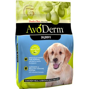 AvoDerm Natural Puppy Chicken Meal & Brown Rice Dry Dog Food, 15-lb bag