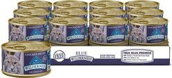 Blue Buffalo Wilderness Chicken Grain-Free Canned Cat Food, 3-oz, case of 24