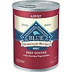 Blue Buffalo Homestyle Recipe Beef Dinner with Garden Vegetables & Sweet Potatoes Canned Dog Food, 12.5-oz, case of 12