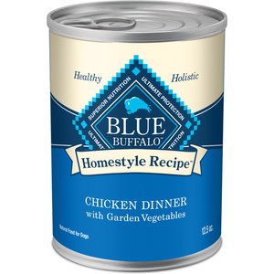 Blue Buffalo Homestyle Recipe Chicken Dinner with Garden Vegetables & Brown Rice Canned Dog Food, 12.5-oz, case of 12