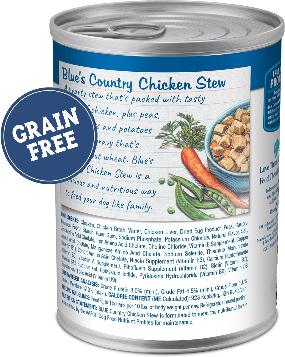 Blue Buffalo Blue's Country Chicken Stew Grain-Free Canned Dog Food