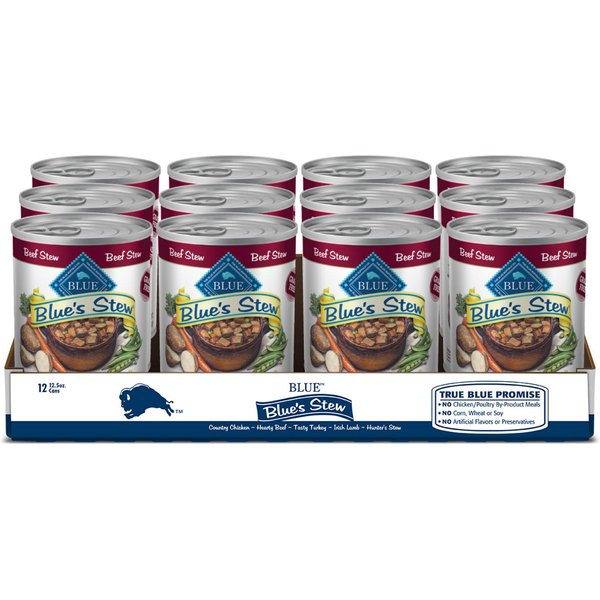 BLUE BUFFALO Freedom Adult Beef Recipe GrainFree Canned Dog Food, 12.5