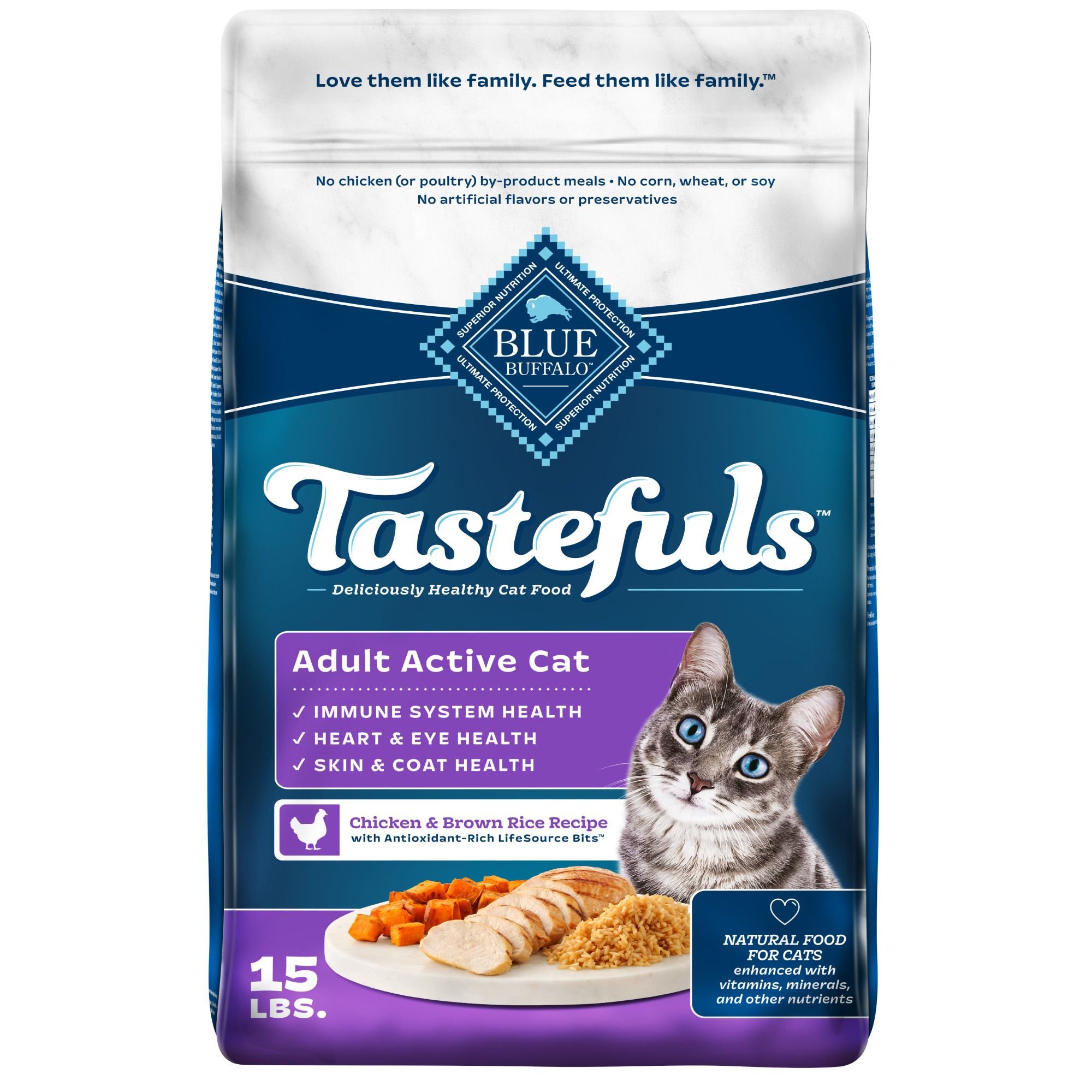 What is the shelf life of the bag Blue Buffalo cat food Chewy