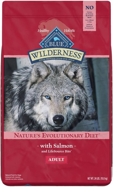 Blue Buffalo Wilderness Salmon Recipe Grain-Free Dry Dog Food, 24-lb bag slide 1 of 10